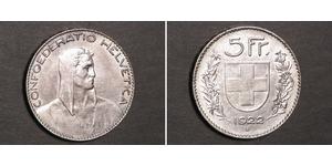 5 Franc Schweiz Silber 