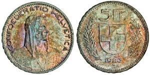 5 Franc Schweiz Silber 