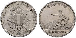 5 Franc Schweiz Silber 