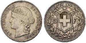 5 Franc Schweiz Silber 