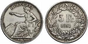 5 Franc Schweiz Silber 