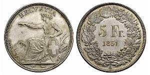 5 Franc Schweiz Silber 