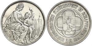 5 Franc Schweiz Silber 