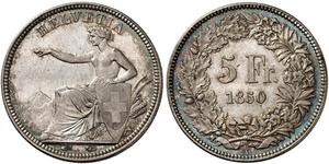 5 Franc Schweiz Silber 