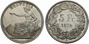 5 Franc Schweiz Silber 