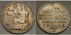 5 Franc Schweiz Silber 