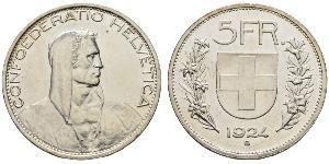 5 Franc Schweiz Silber 