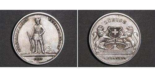 5 Franc Schweiz Silber 