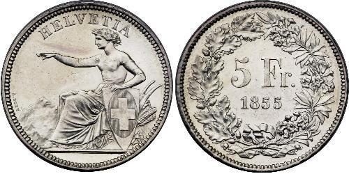 5 Franc Schweiz Silber 