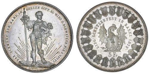 5 Franc Schweiz Silber 