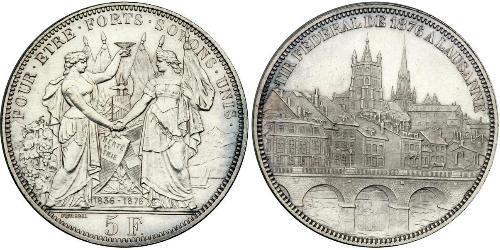 5 Franc Schweiz Silber 