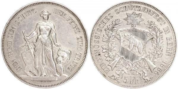 5 Franc Schweiz Silber 