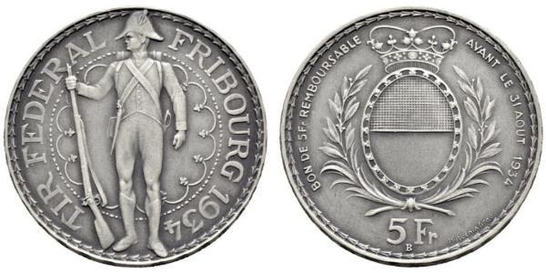 5 Franc Schweiz Silber 