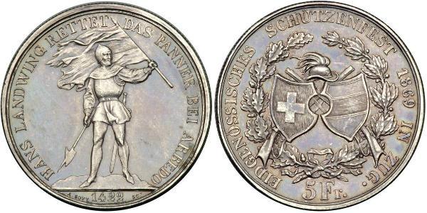 5 Franc Schweiz Silber 