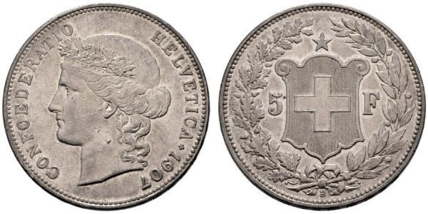 5 Franc Schweiz Silber 