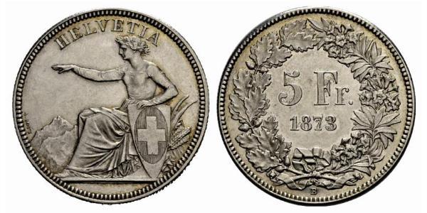 5 Franc Schweiz Silber 