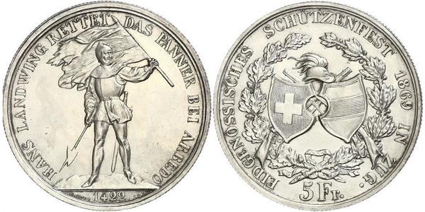5 Franc Schweiz Silber 