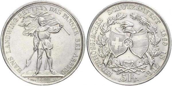 5 Franc Schweiz Silber 