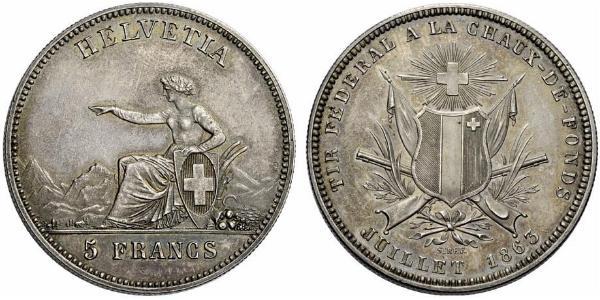 5 Franc Schweiz Silber 