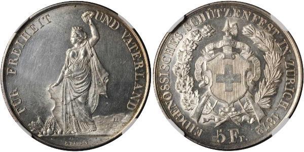 5 Franc Schweiz Silber 