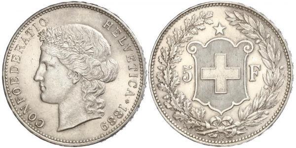 5 Franc Schweiz Silber 