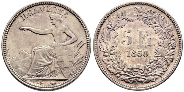 5 Franc Schweiz Silber 