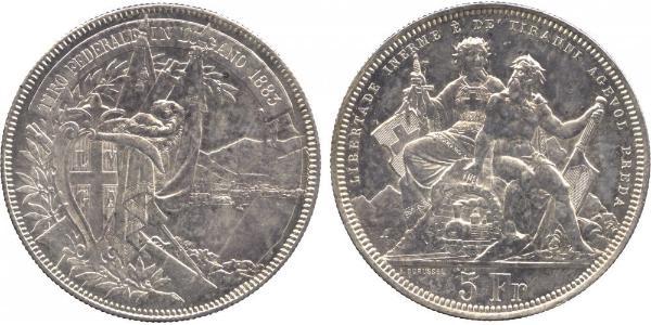 5 Franc Schweiz Silber 