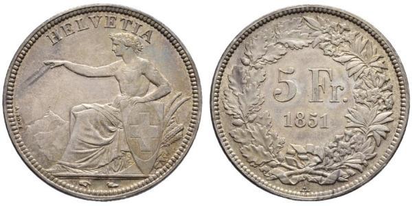 5 Franc Schweiz Silber 