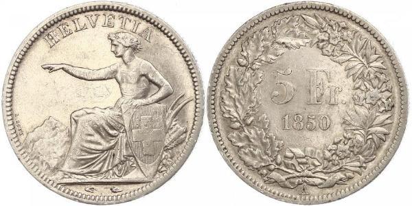 5 Franc Schweiz Silber 