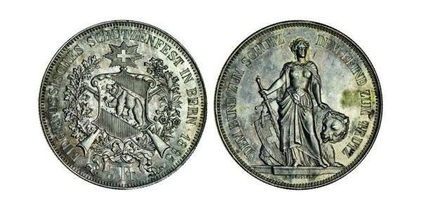 5 Franc Schweiz Silber 