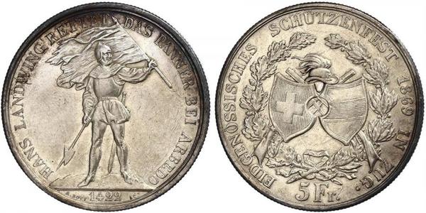 5 Franc Schweiz Silber 