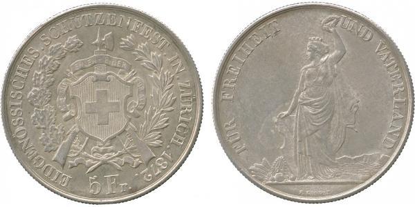5 Franc Schweiz Silber 
