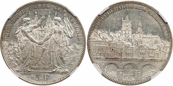 5 Franc Schweiz Silber 