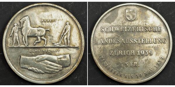 5 Franc Schweiz Silber 