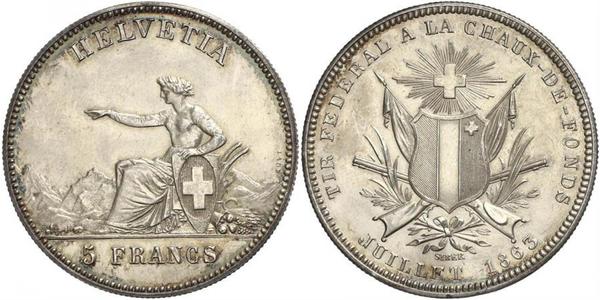 5 Franc Schweiz Silber 