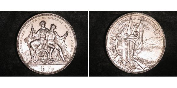 5 Franc Schweiz Silber 