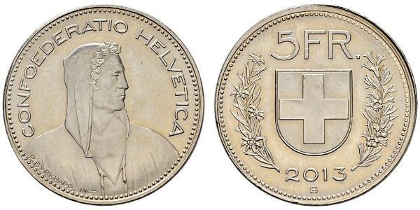 5 Franc Schweiz Silber 