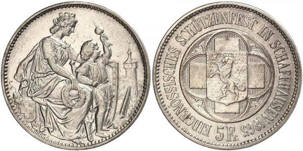 5 Franc Schweiz Silber 