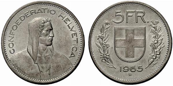 5 Franc Schweiz Silber 