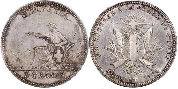 5 Franc Schweiz Silber 