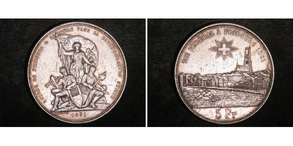 5 Franc Schweiz Silber 