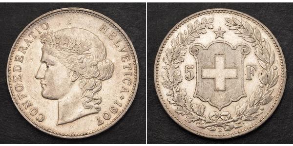 5 Franc Schweiz Silber 