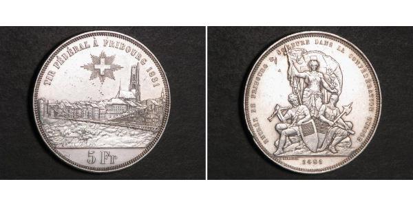 5 Franc Schweiz Silber 