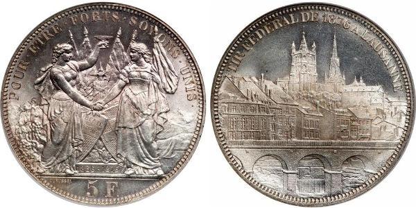 5 Franc Schweiz Silber 