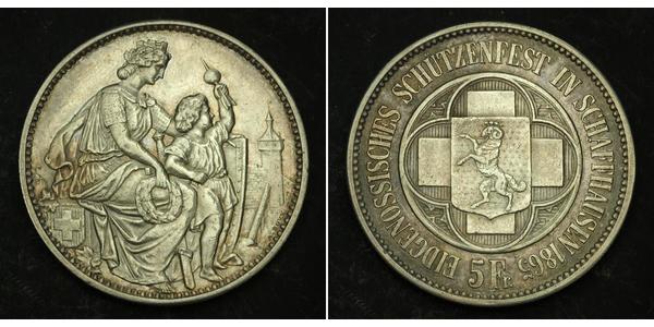 5 Franc Schweiz Silber 