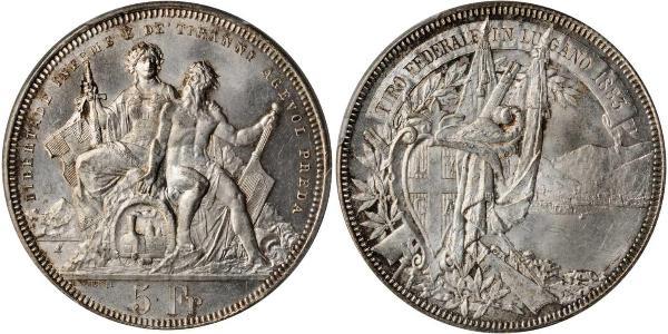 5 Franc Schweiz Silber 
