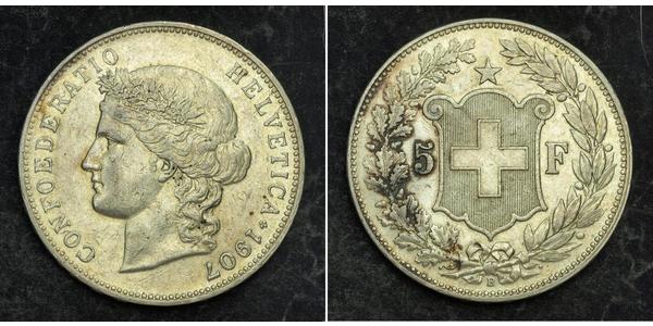 5 Franc Schweiz Silber 