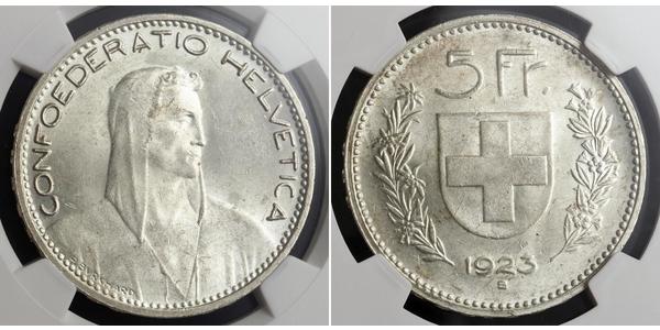 5 Franc Schweiz Silber 