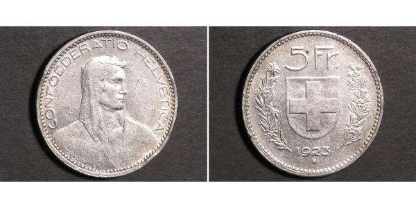 5 Franc Schweiz Silber 