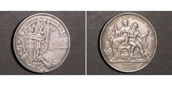 5 Franc Schweiz Silber 